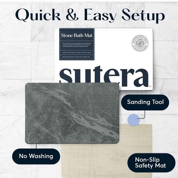 Slate Stone Bath Mat - Picture 5 of 8